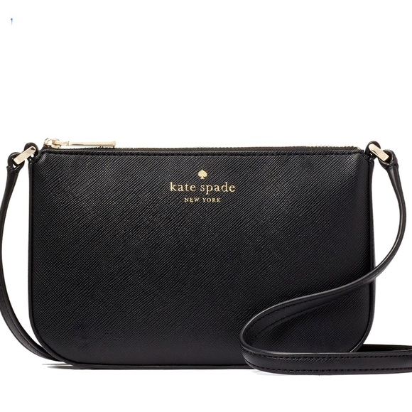 Kate Spade Nwt Schuyler Small Crossbody Black Leather Bag - Picture 1 of 6
